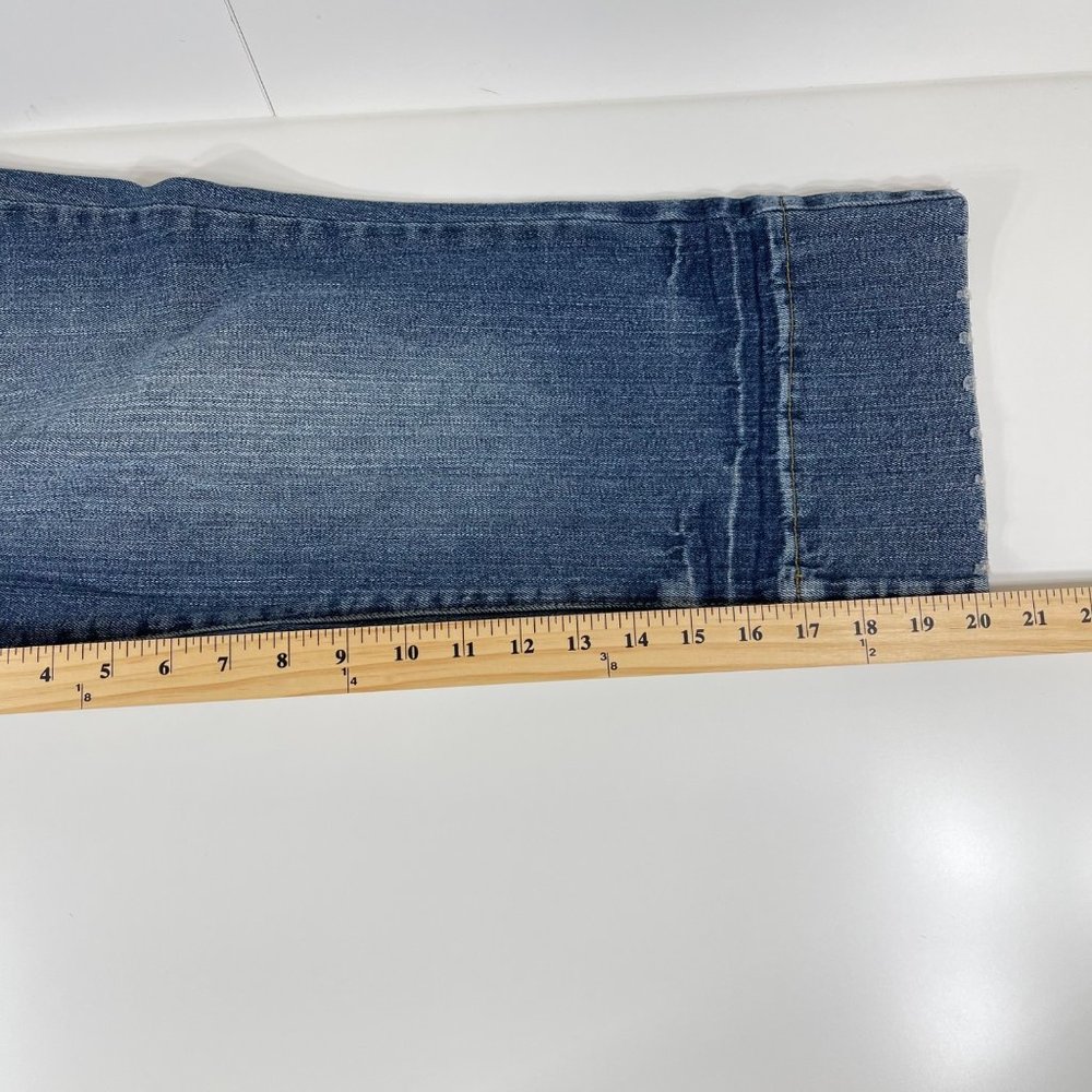Bisou Bisou Jeans The Stevie Crop Blue Size 12 - Picture 6 of 9
